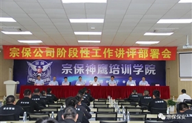 宗保公司召开阶段性工作讲评部署会