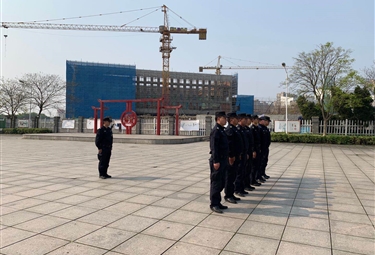 民泰保安公司组织骨干开展队列基础训练